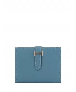 Кошелек Hermes Bearn Compact Wallet Small Blue